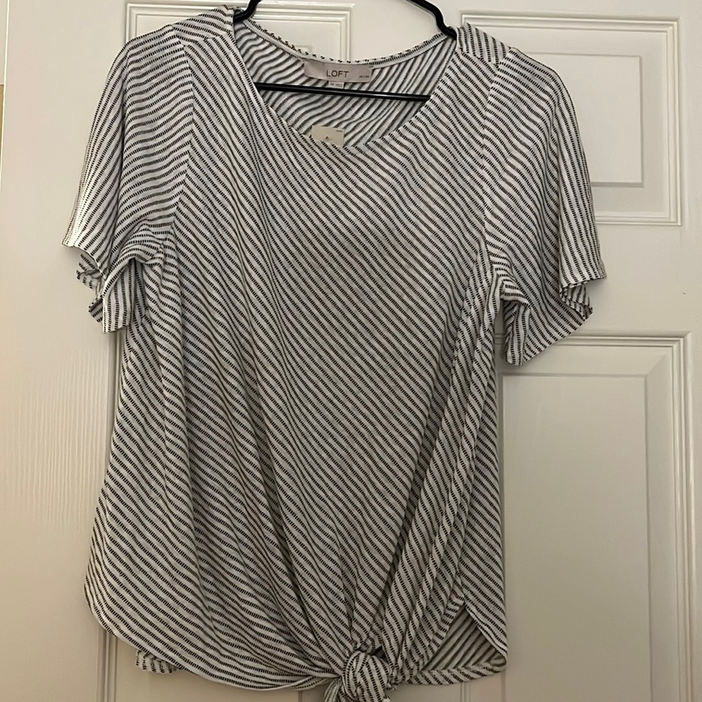 NWT LOFT Striped Blouse